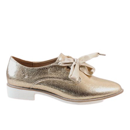 Scarpe stringate oro L7100 d'oro