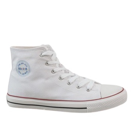 Sneakers classiche bianche da uomo CQ-1401 bianco