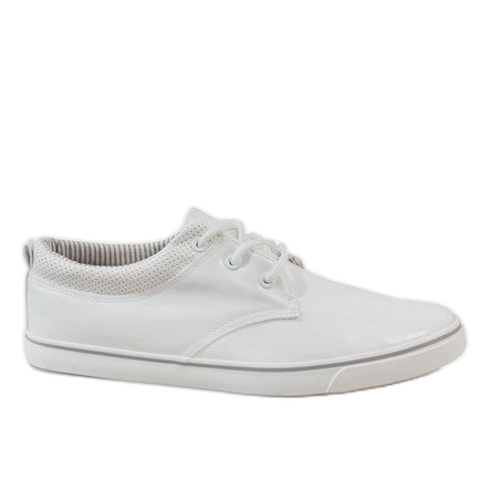 Sneakers classiche bianche da uomo BK-6005 bianca