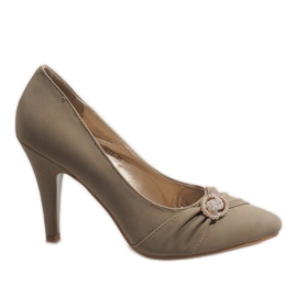 Tacchi alti beige J211 verde