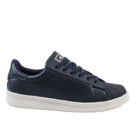 Sneakers uomo blu navy B9425