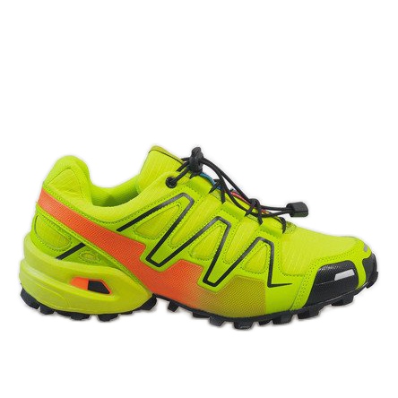 Scarpe da trekking sportive gialle A1503-33 giallo