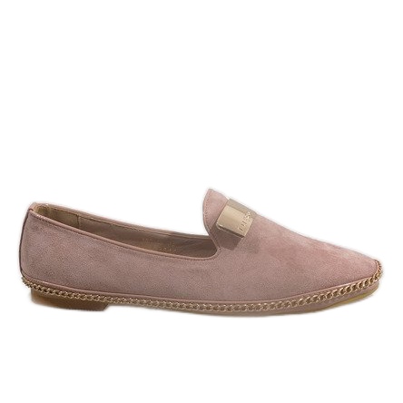 Ballerine Mocassini Con Eco Suede 155-15 Rosa