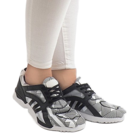 523 scarpe da ginnastica bianche bianca nero