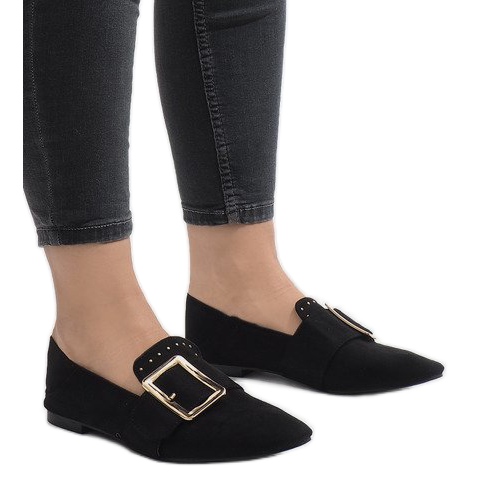 Mocassini neri da ballerine 6979-P nero