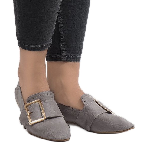 Mocassini ballerine grigie 6979-P grigio