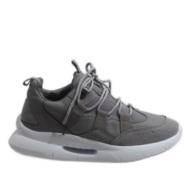 Scarpe sportive alla moda grigie R-375 grigio