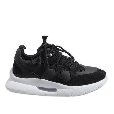 Scarpe sportive nere alla moda R-375 grigio