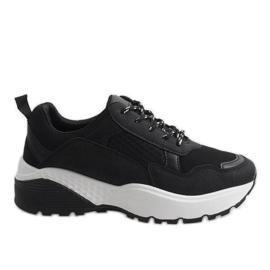 Scarpe sportive nere alla moda LT017 nero