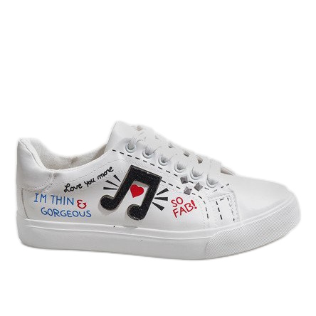 Sneakers bianche con un tocco di G-106 bianca
