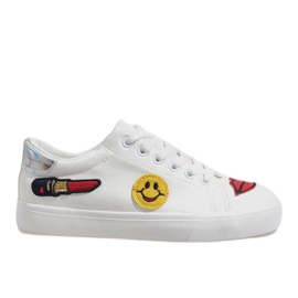Sneakers bianche timbro BL75P bianco