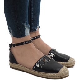 Espadrillas nere con borchie Favara nero