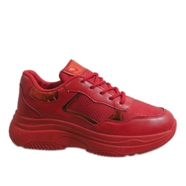 Scarpe sportive rosse alla moda B318-17 rosso