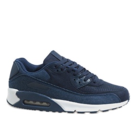 Scarpe sportive da uomo blu navy 8104