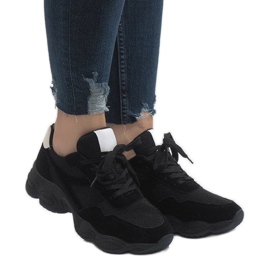 Scarpe sportive nere E-102 nero