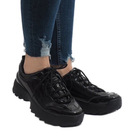Scarpe sportive nere alla moda 82017 nero