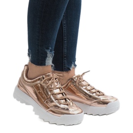 Scarpe sportive moda champagne 82017 giallo