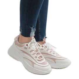 Scarpe sportive bianche alla moda BO-15 bianca