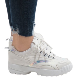 Scarpe sportive alla moda bianche BO-62 bianca