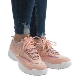 Scarpe sportive alla moda rosa BO-62