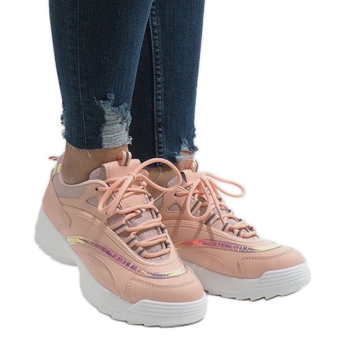 Scarpe sportive alla moda rosa BO-62