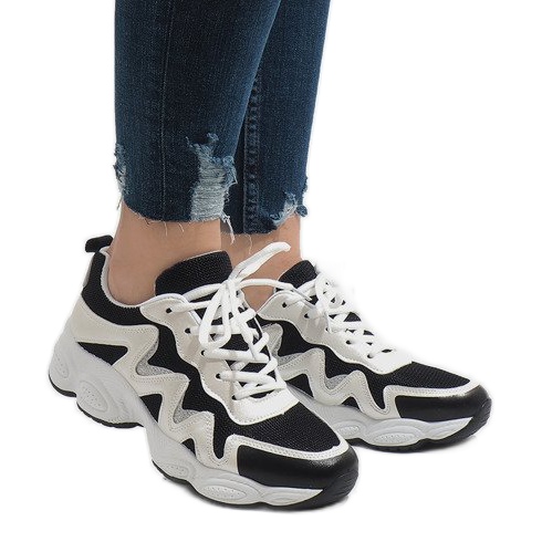Scarpe sportive nere alla moda KB-153 nero