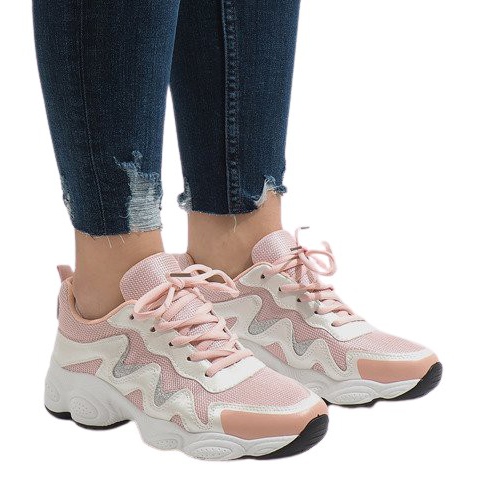 Scarpe sportive rosa alla moda KB-153