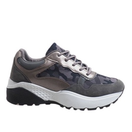 Scarpe sportive grigie alla moda, mimetiche LT013 grigio