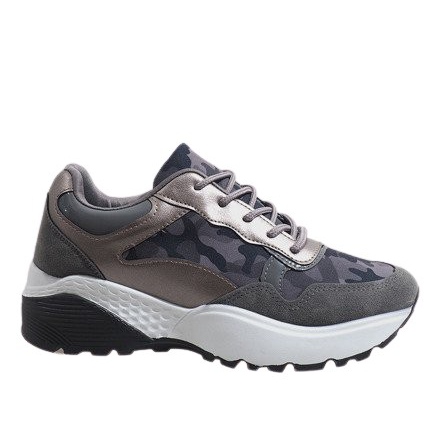 Scarpe sportive grigie alla moda, mimetiche LT013 grigio