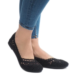 Sneakers nere in pizzo JX59P nero