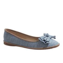 Ballerine blu con fiocco SK40