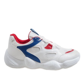 Scarpe sportive rosse alla moda 2018-15 bianco rosso