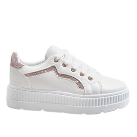Sneakers bianche sulla piattaforma BM1980 bianca