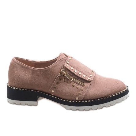 Slip-on rosa con borchie U-6249