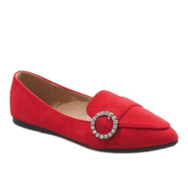 Mocassini ballerine DY-01 rosse rosso
