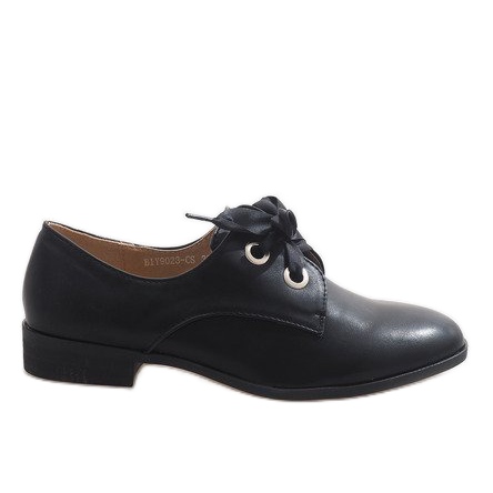 Scarpe stringate laccate nere BIY9023-CS nero