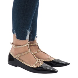 Ballerine laccate nere 127-12 nero
