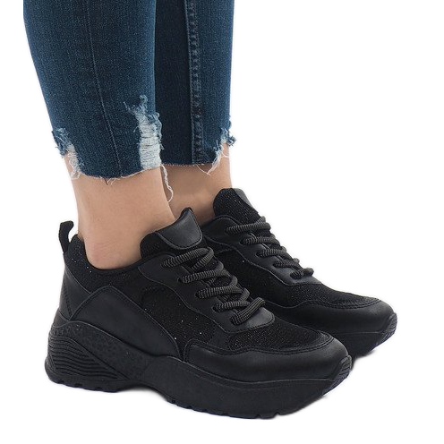 BY-080 scarpe sportive nere nero