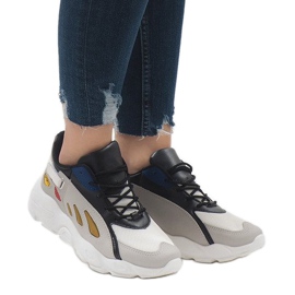 Scarpe sportive di tendenza multicolore 9115 bianco nero rosso grigio verde