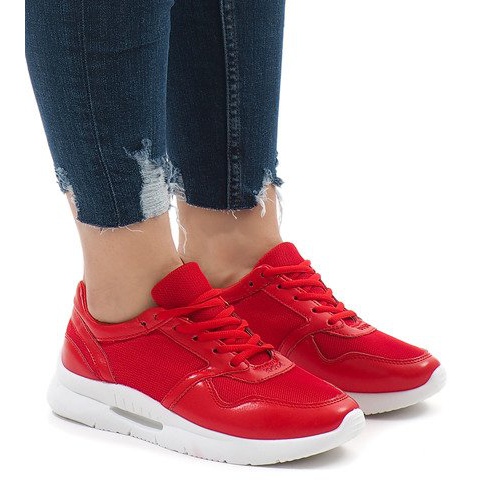 Scarpe sportive rosse alla moda LS180406 rosso