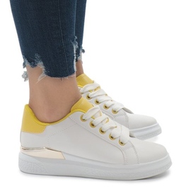 Sneakers bianche sulla piattaforma 353 bianca