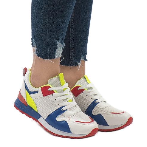 Scarpe sportive alla moda multicolore 2018-7 Blu bianca rosso verde