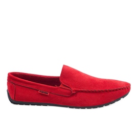 Scarpe basse eleganti rosse AB96K-2 mocassini rosso