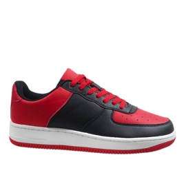 Scarpe sportive nere Air Force nero rosso multicolore