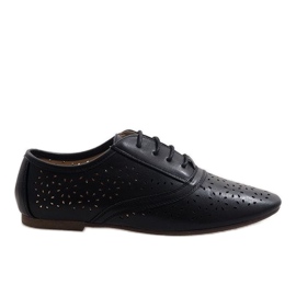 Scarpe jazz Oxford traforate nere 3 nero