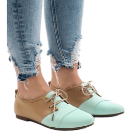 Scarpe jazz traforate menta Scarpe Oxford 2 marrone verde