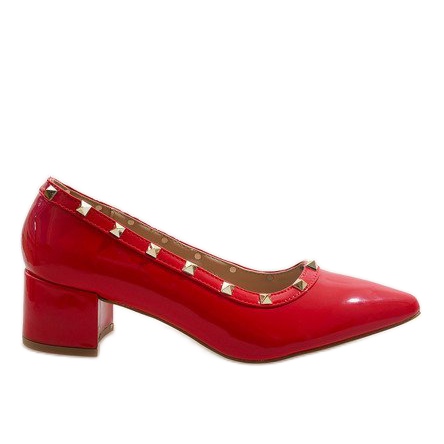 Pompe laccate nere sul pilastro X-70 rosso