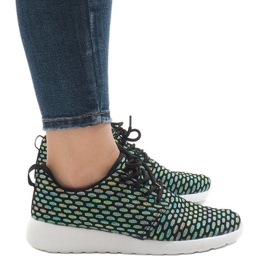 Scarpe sportive nere 619 nero multicolore