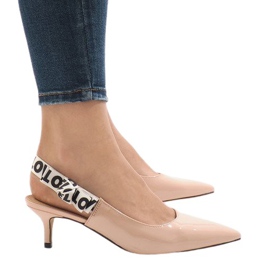Décolleté rosa su tacco HD-28