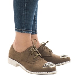 Slip on verdi con paillettes L155 beige